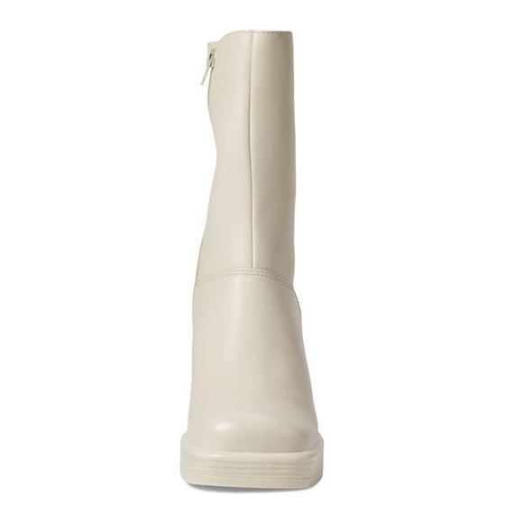 Steve Madden Fantsie White Leather Platform Heeled Mid-Calf Boots, size 10 (new) - Picture 4 of 10